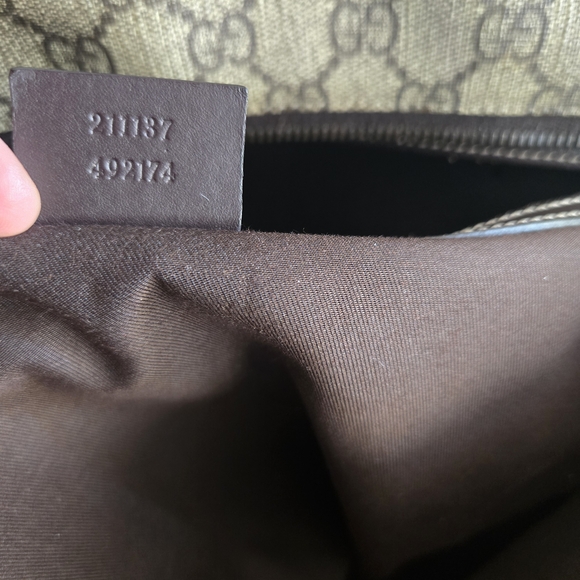 Gucci Black and Gray Monogram Tote - Picture 10 of 10